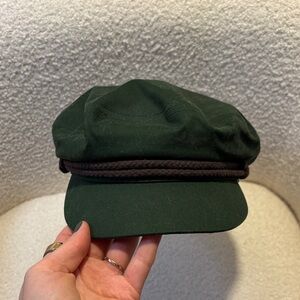 Brixton Olive Cap with Gold Lining